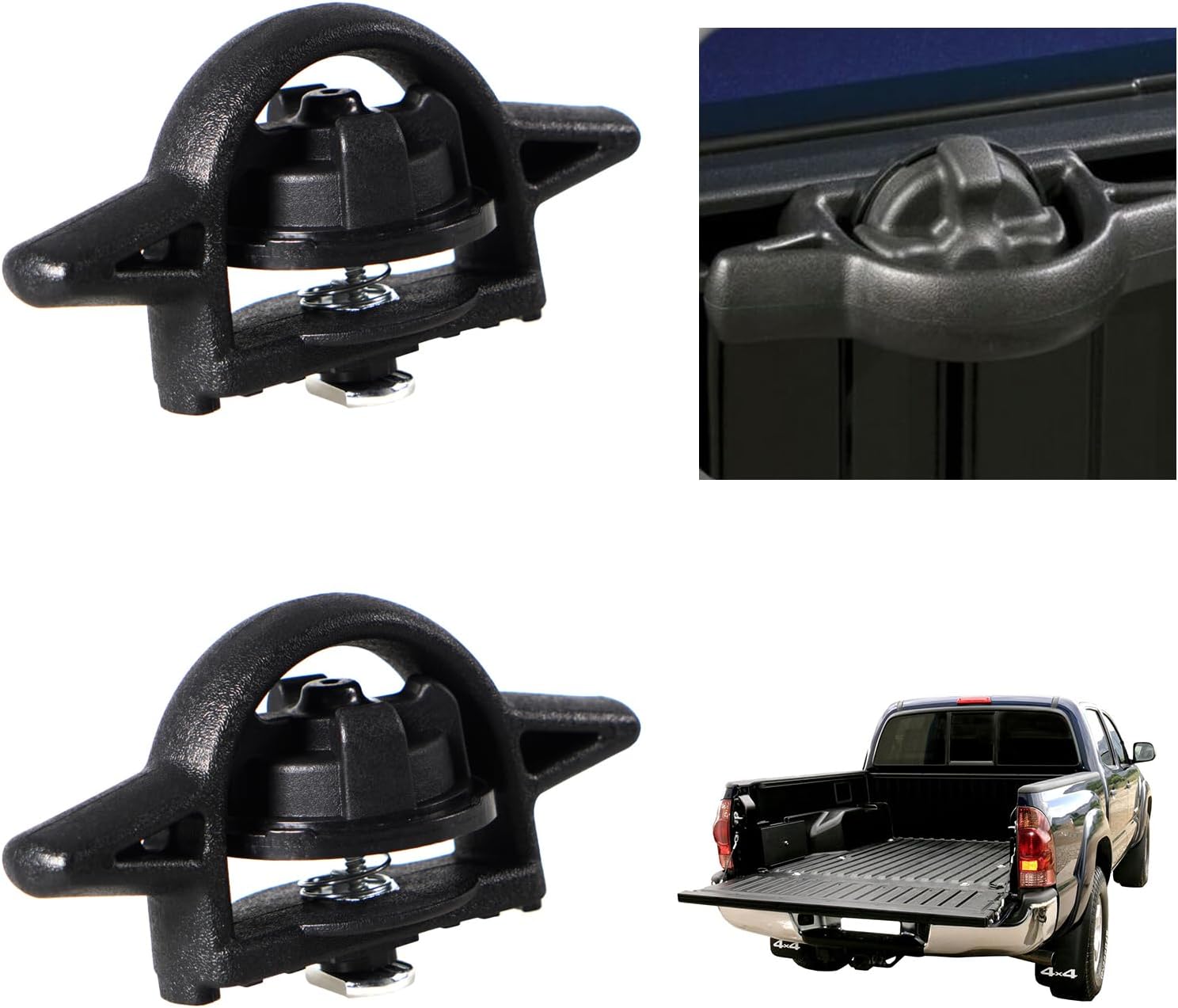 2szt Samochodowe kotwice zaciskowe PT278-35112 robić Toyota Tacoma tundra jeep gladiator Baran szyna system czarny automatyczny Akcesoria