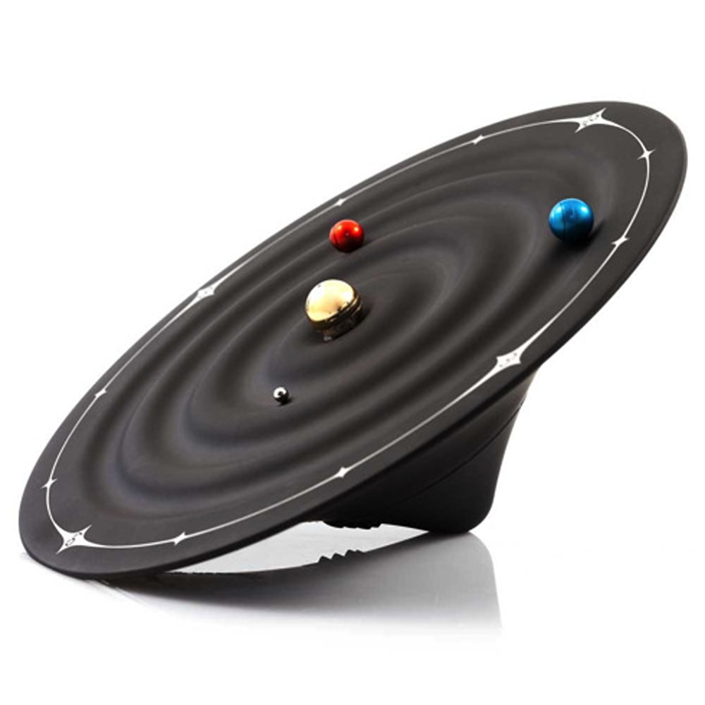 Table Clock Modern Orbit Galaxy Magnetic Clocks Planet Ball Desk Watch Wall Mounted or Desktop Home Decor 8 inch