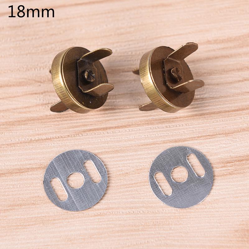 10 Stuks Metalen Sterke Magnetische Drukknopen Sluitingen Knoppen Voor Handtas Portemonnee Portemonnee Zakken Onderdelen Accessoires Diy Bevestiging Drukknopen: 1 / 18mm