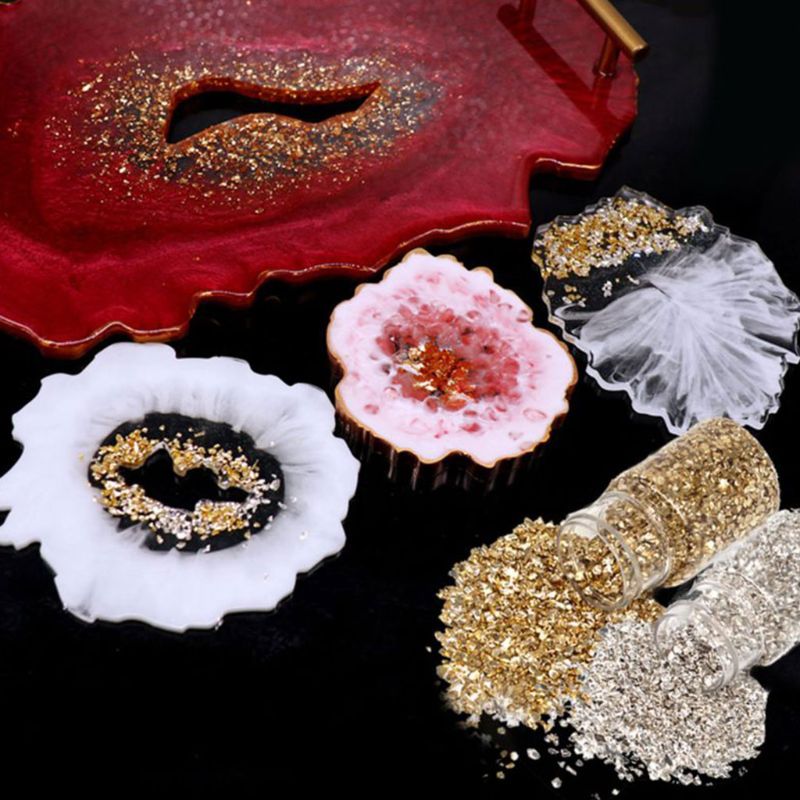 1 Set Broken Glass Stones Crystal UV Epoxy Resin Filler DIY Crafts Nail Art Decorations Jewelry Making Mold Fillings