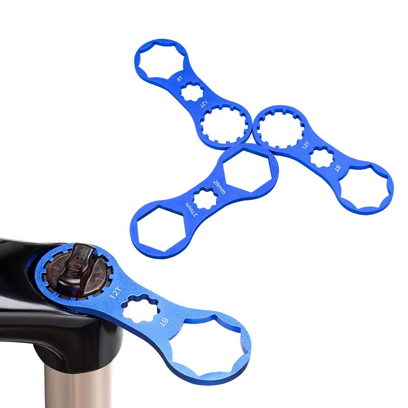 Aluminium Fahrrad Gabel Reparatur Werkzeug für SR Suntour XCR/XCT/XCM/RST MTB Fahrrad Gabel Deckel Schlüssel Demontage Werkzeug Fahrrad Werkzeug