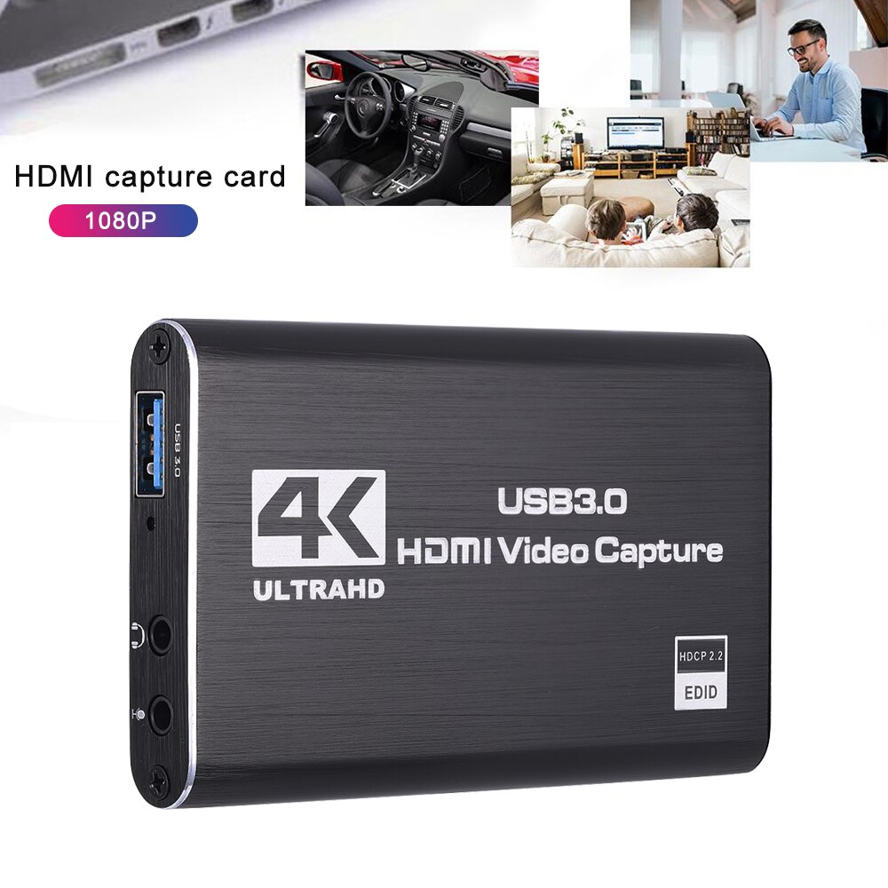 4K HDMI Game Video Capture Card USB3.0 1080P Grabber Dongle HDMI capture card for OBS Capturing Game Capture Card Live