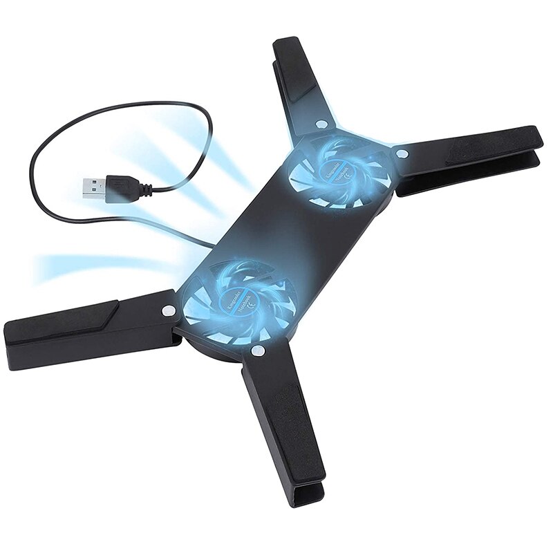Laptop Cooling Pad,Dual Fan for Laptop Cooling,USB Folding Laptop Cooler Pad,Notebook Fan for Students & Business Man: Default Title