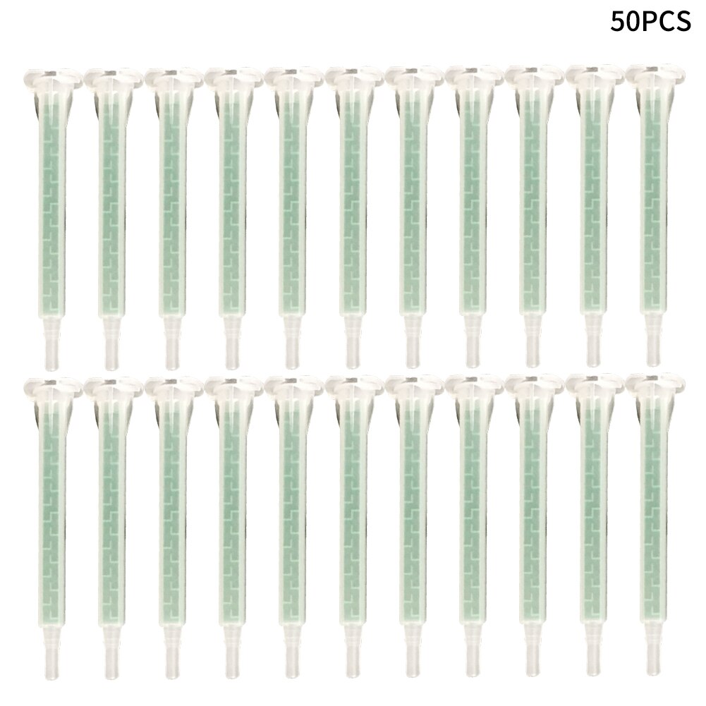 50 stücke Mischen Düse Platz Interface Kunststoff 50ml Leichte 83mm 37ml Langlebig F6-16 Flüssigkeit Statische Epoxidharze Professionelle harz