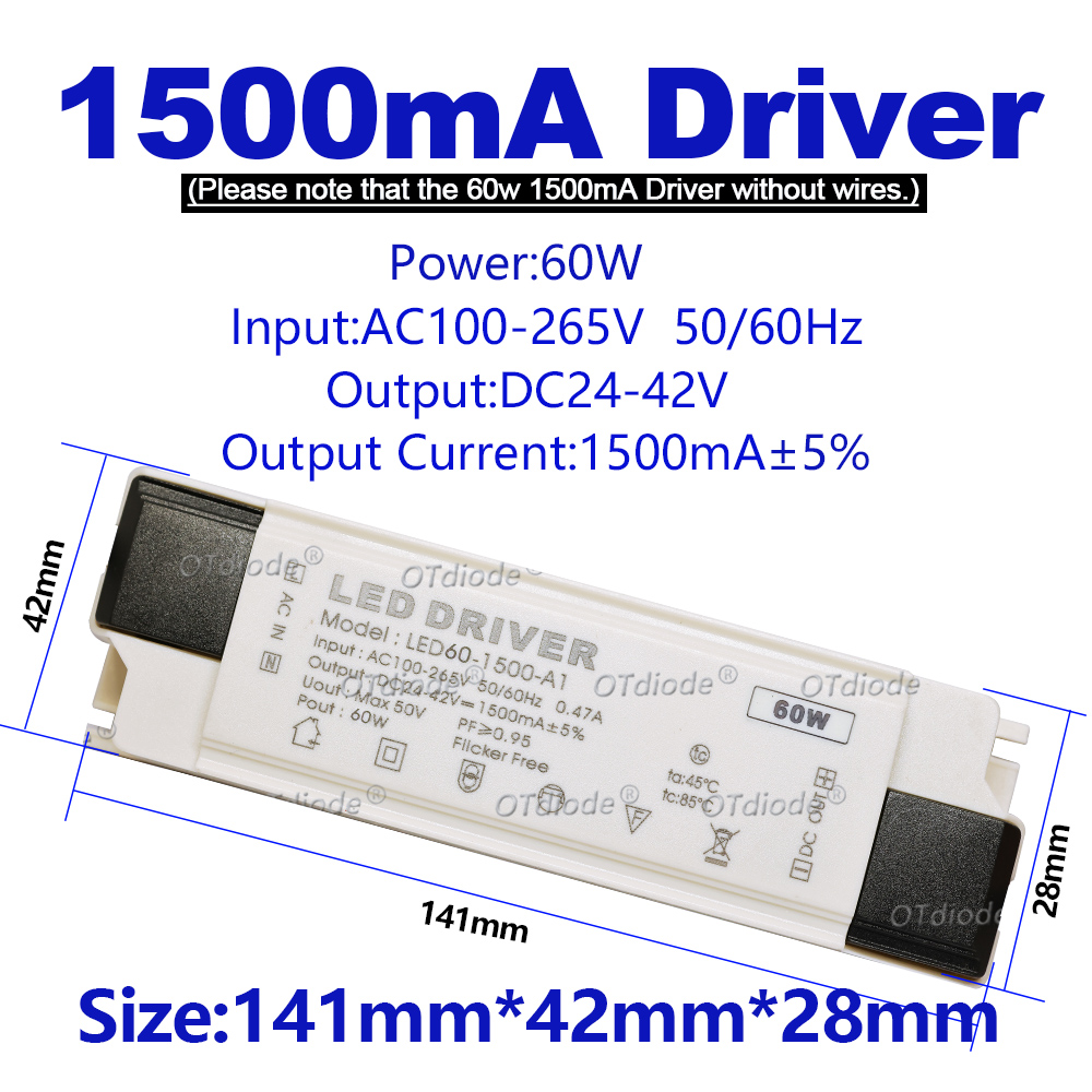 110V 220V 30W 36W 40W 50W LED-Treiber DC24-42V 700mA 750mA 900mA 1050mA 1200mA 1500mA flimmerfreie Stromversorgung Außenbeleuchtung: Grün / 230V