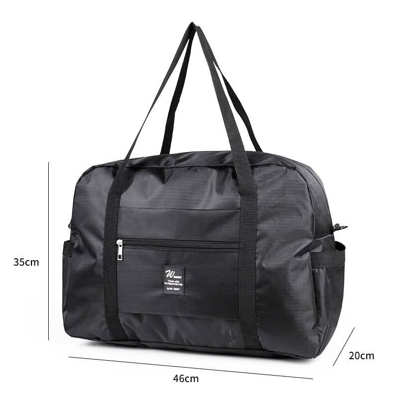Waterdichte Reistas Mens Kledingstuk Tassen Handbagage Leisure Hand Tas 2 In 1 Grote Bagage Duffel Bakken Vrouwen Reizen schoudertas: nomal black