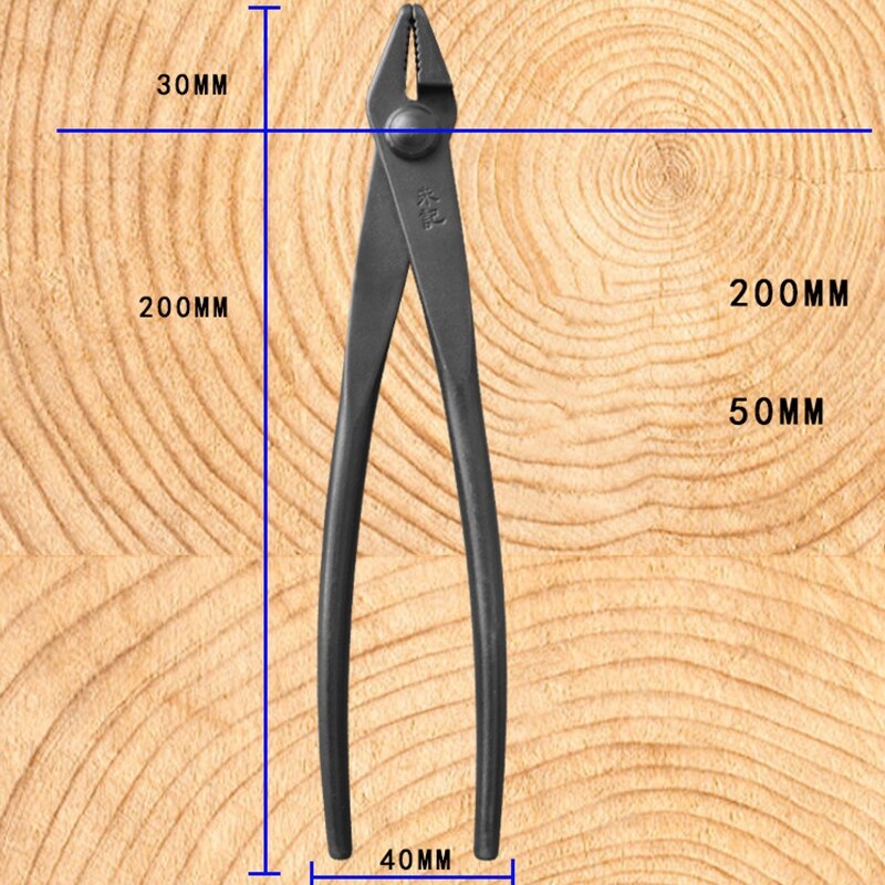 20cm Runde Kante Stahl Garten Rebschnitt Draht Zeichnung Zangen Scheren Dicke Äste Cutter Schere Bonsai Werkzeuge