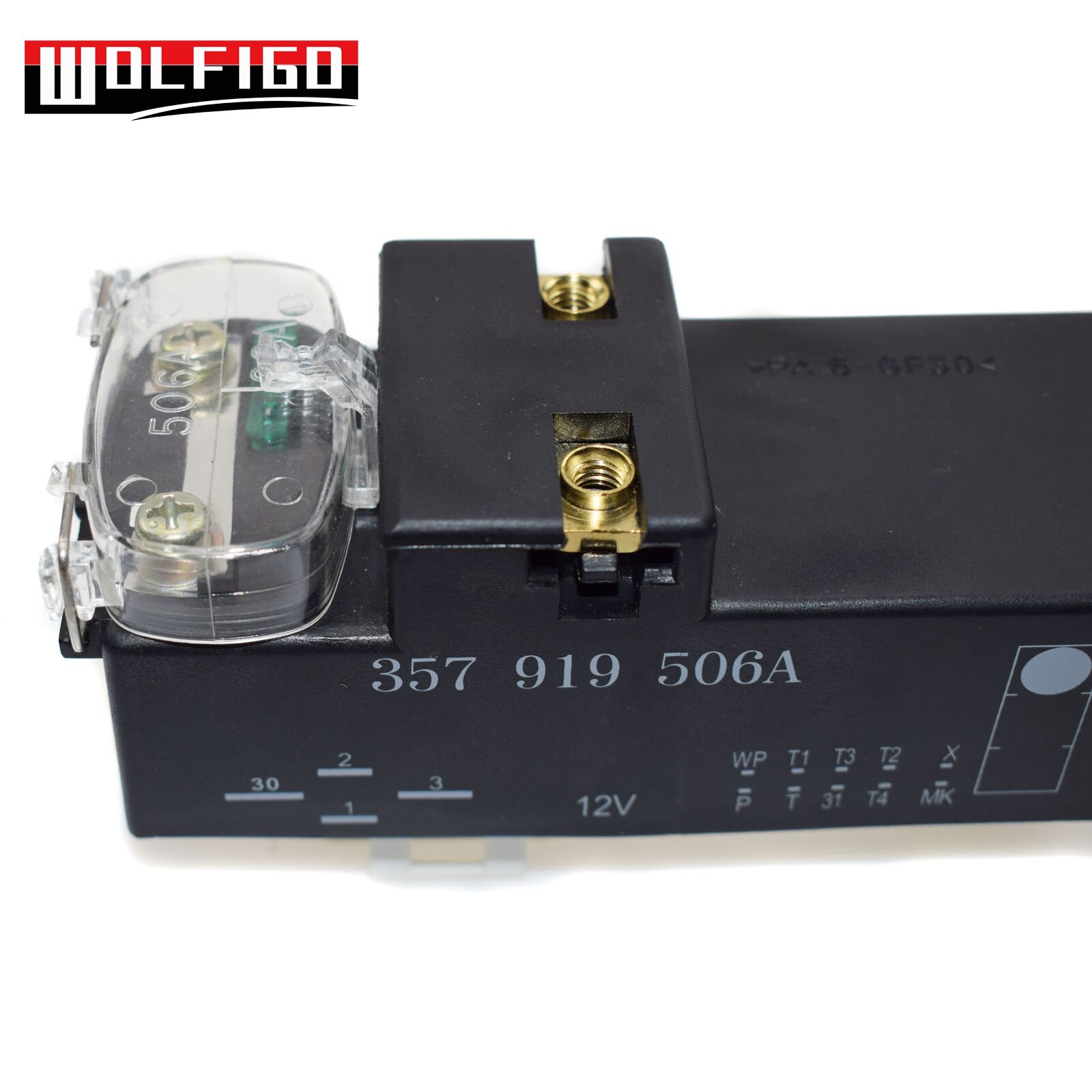 WOLFIGO Fit VW Golf Jetta Passat Engine Cooling Fan Control Switch Relay Module 3A0 919 506,357 919 506A,3A0 919 506 E
