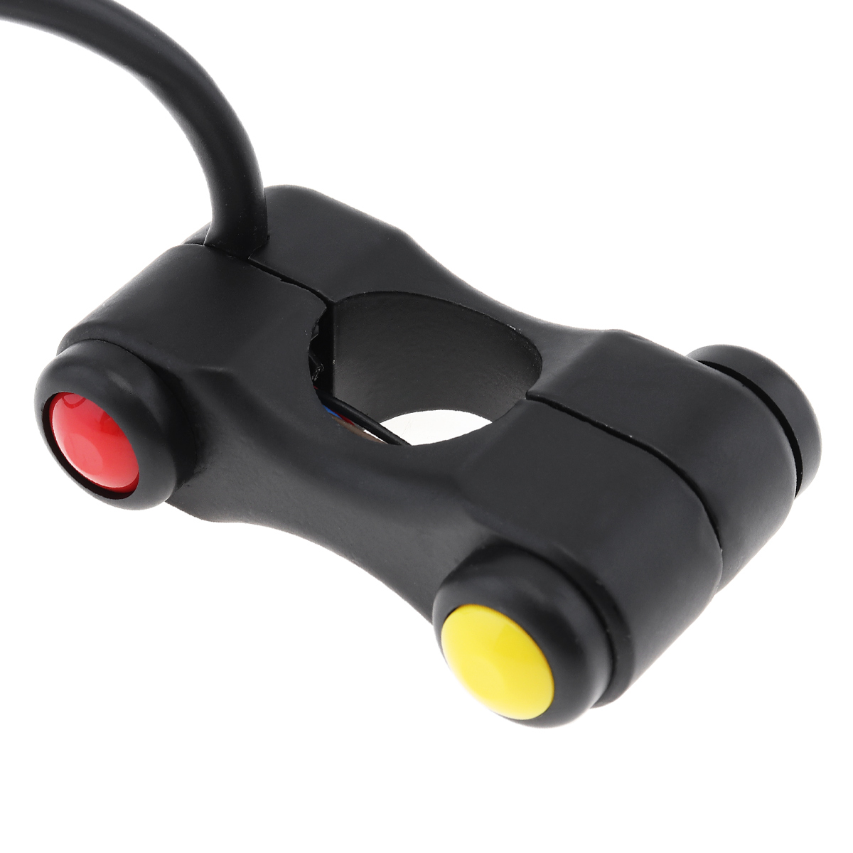 7/8 Inch 22MM Motorcycle Handlebar Control Switch 3 Button 7 Wires Alloy Motorbike Handlebar Switches for ATV / Suzuki / Yamaha