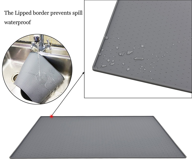 60*40cm. huisdier multifunctionele siliconen mat waterdichte antislip kom placemat hond kat voer mat.groot.