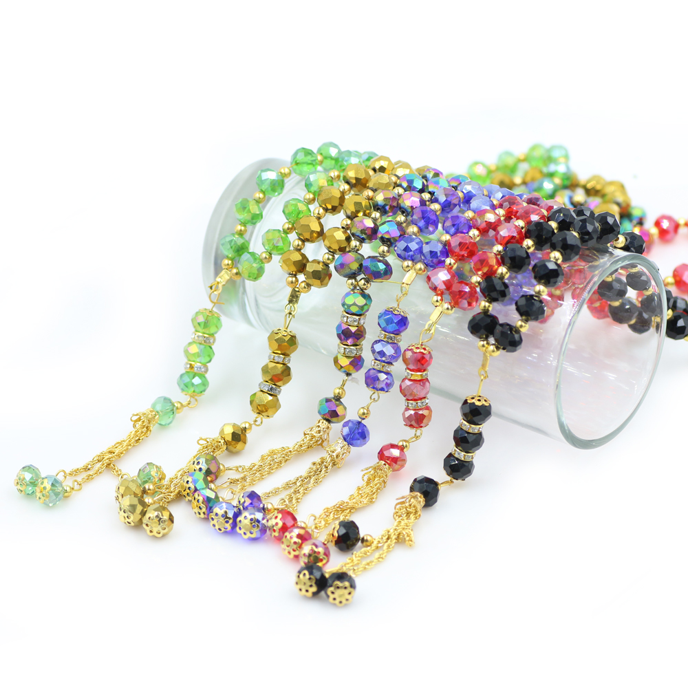 Tasbih perles de prière bracelet Islam musulman perle de prière Tasbeeh compteur Zikr chapelet perles Masbaha méditation Bracelets pour femme hommes