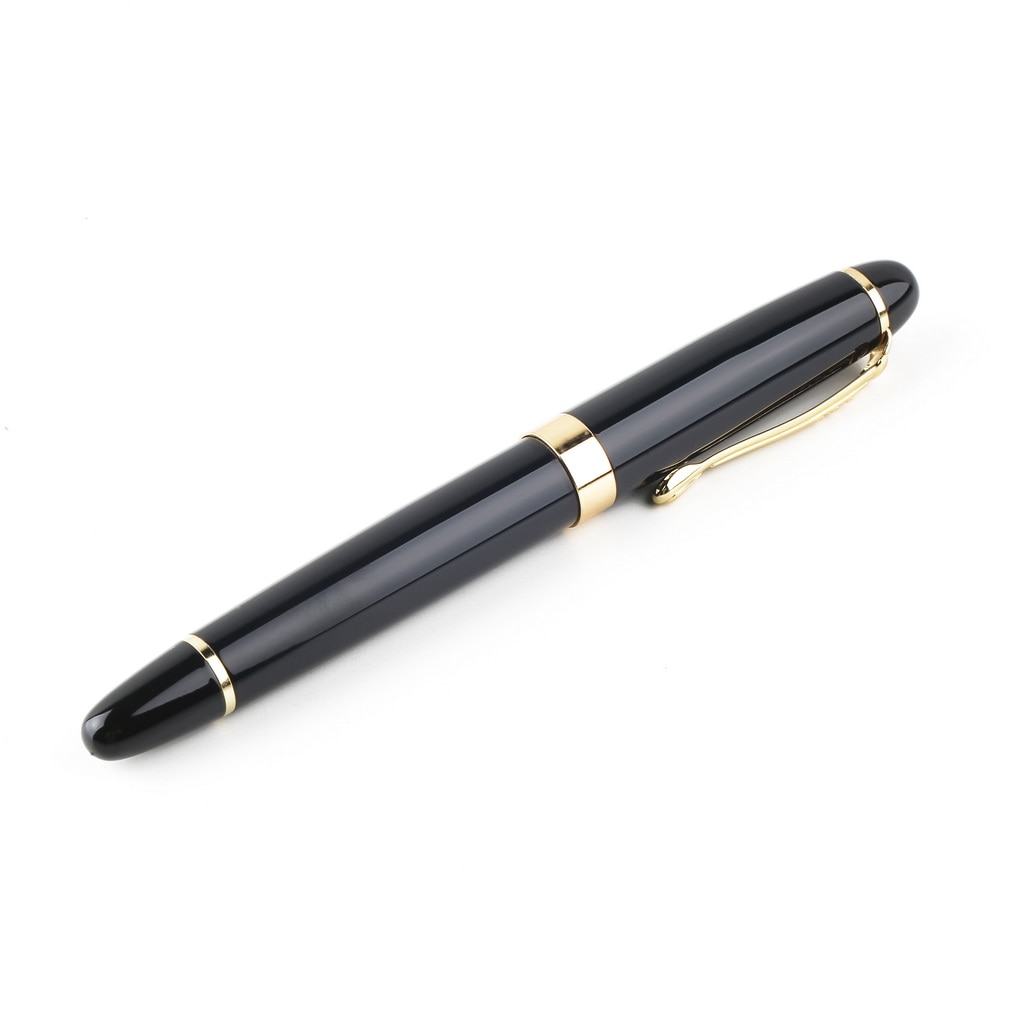 X450 Fountain Pen Gold Trim Fountain Pen Study Office School Supplies Pen 0.38mm Removable Ink Converter