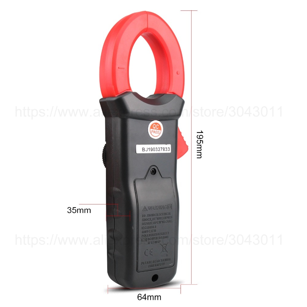 Multifunctional Digital Clamp Meter Multimeter DC/AC Resistance Continuity Diode NCV Tests Electrician tools 1999/3999 Counts