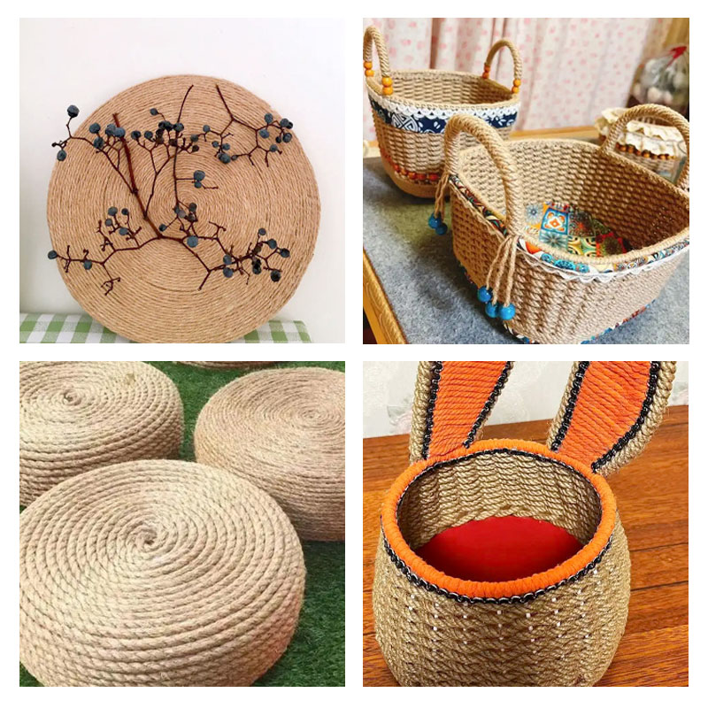 200 meter naturligt vintage juterep snöre snöre säckväv band hantverk sömnad gör-det-själv jute hampa bröllopsfest dekoration