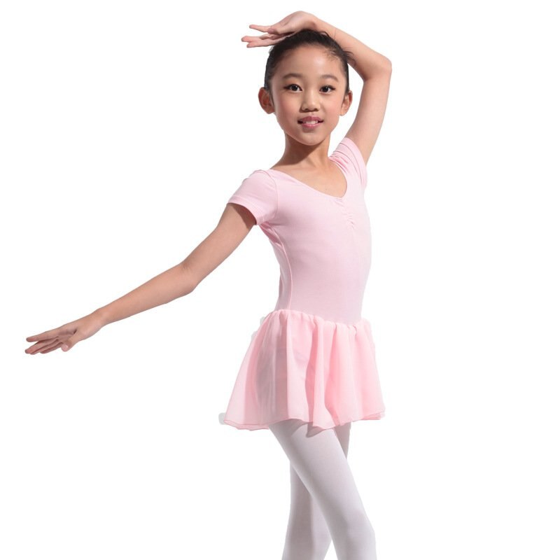 Gymnastik trikå för flickor balett klänning barn trikå tutu danskläder kostymer balett trikåer för tjej ballerina kläder