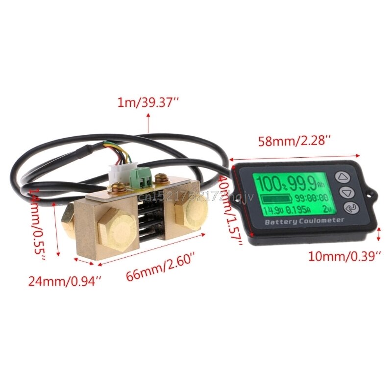 80V 350A TK15 Precision Battery Tester for LiFePO Coulomb Counter LCD Coulometer D22