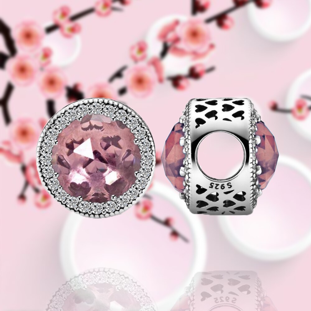 925 Sterling Silver Fit Charms Silver 925 Original Bracelets Zircon Beads For Women DIY Jewelry Making