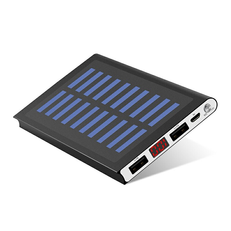 ¡Producto en oferta! Batería externa de 30000mah con 2 USB LED, cargador Solar portátil para teléfono móvil, cargador Solar para Xiaomi iphone huawie