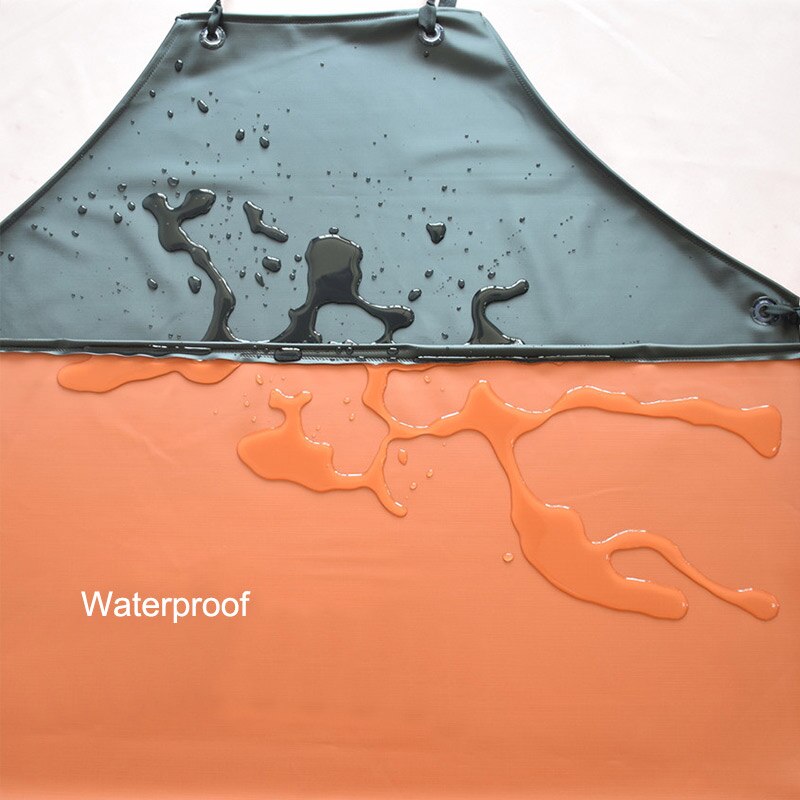 Tablier imperméable à l'eau en PVC tabliers de travail à l'épreuve de l'huile cantine cuisine industrielle vêtements de protection résistant aux acides et aux alcalis