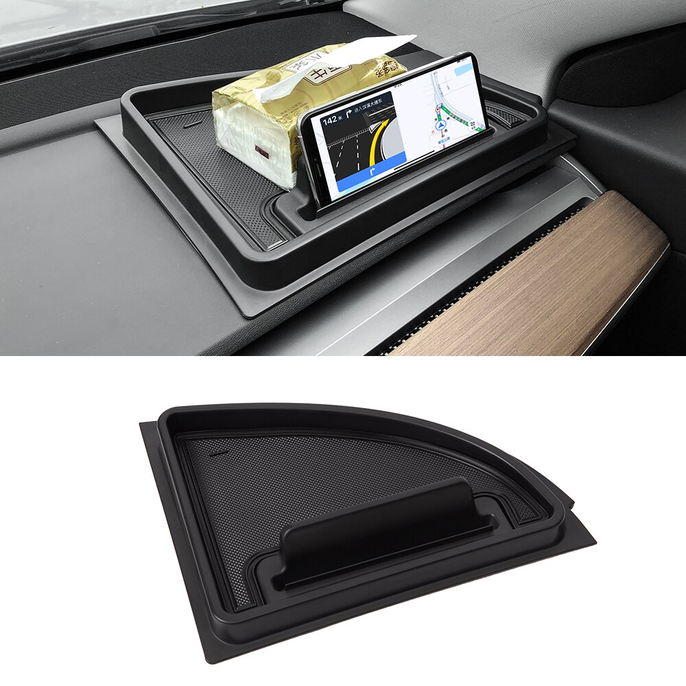 Model3 Car Front Dashboard Storage Box For Tesla Model 3 Accessories Center Console Storage Tray Model Three Model Y Model S X
