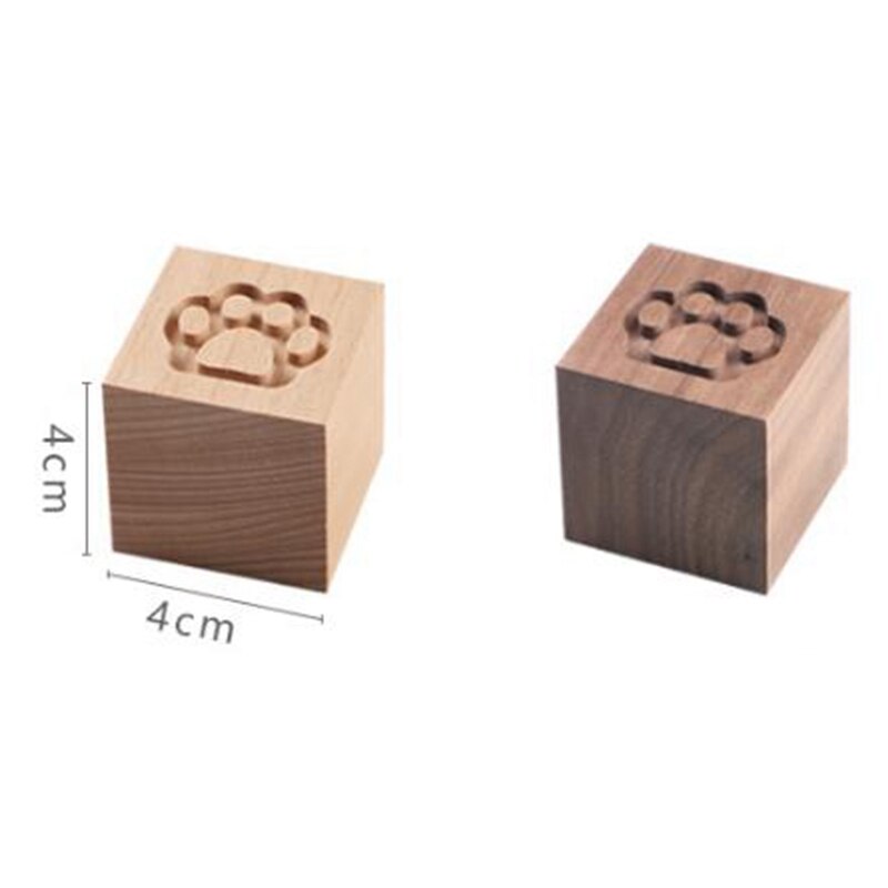 Solid Wood Car Diffuser Cat Claw Walnut Beech Portable Fragrance Wood Diffuse Wood