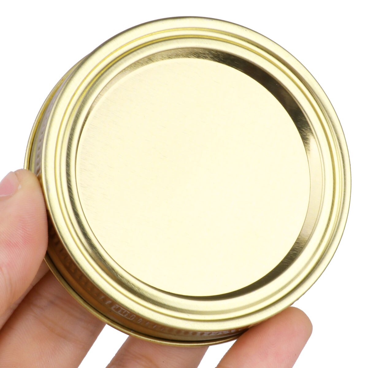 8 70mm/86mm Glass Jars Lids Stainless Steel Metal Caps DIY Decoration Split Sealing Covers with Discs Kit for Mason Canning Jar