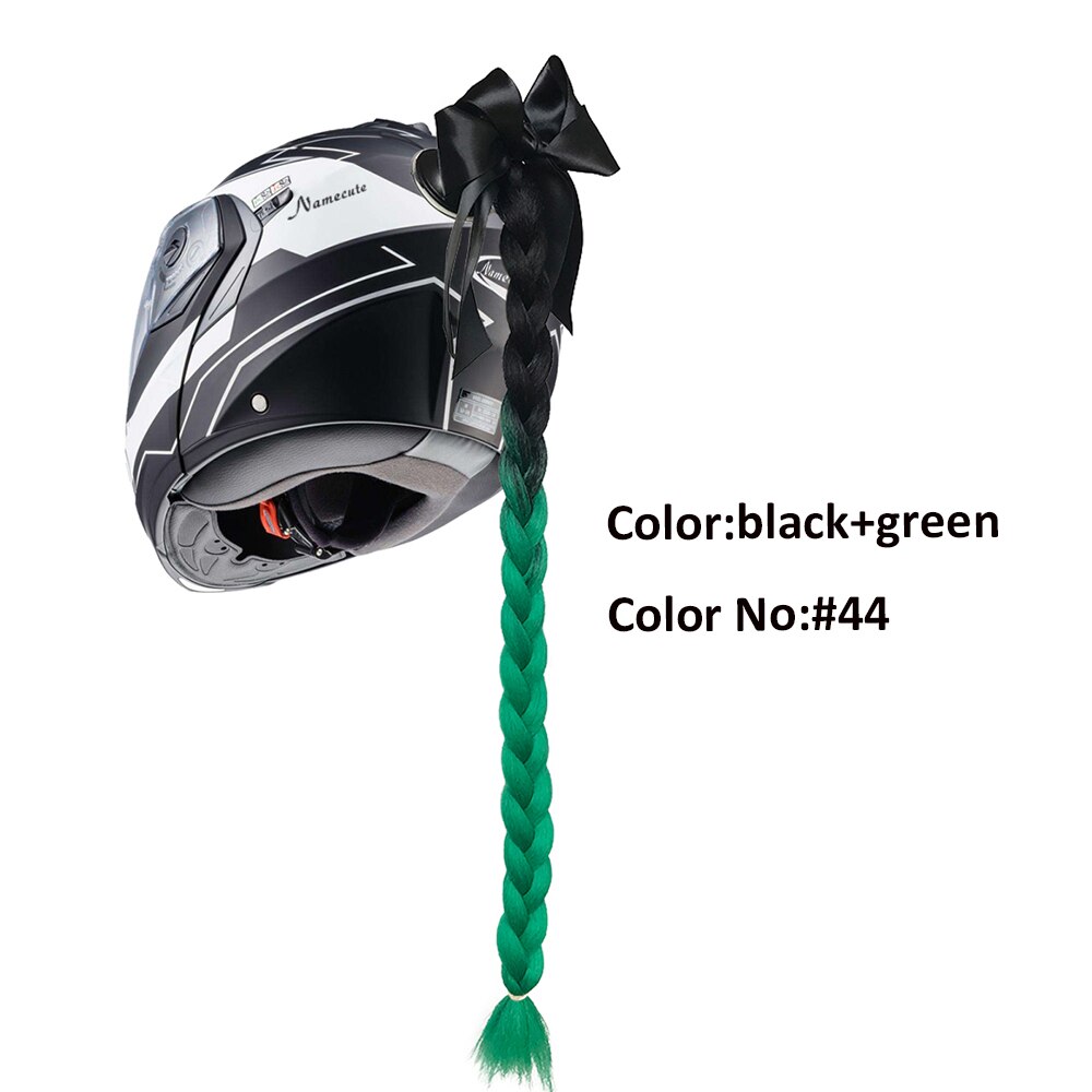Helmet Braid Motorcycle Motorbike Woman Helmet Braids Twist Sucker Braids for Helmet: 10