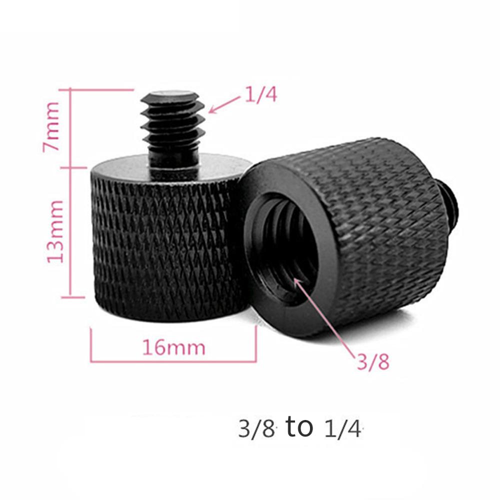 BGNing SLR Cameras 3/8" Inch 1/4 M10 Female to M4 3/8 1/4" Male Adapter Screws Nut Mount Tripod Light Flash Shoe Accessories: 2 pieces Type A