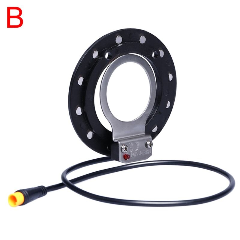 Waterproof Electric Bicycle Pedal Assist Sensor E bike Double Hall 12 Magnet Left/Right Side DIY eBike Modified Parts: B