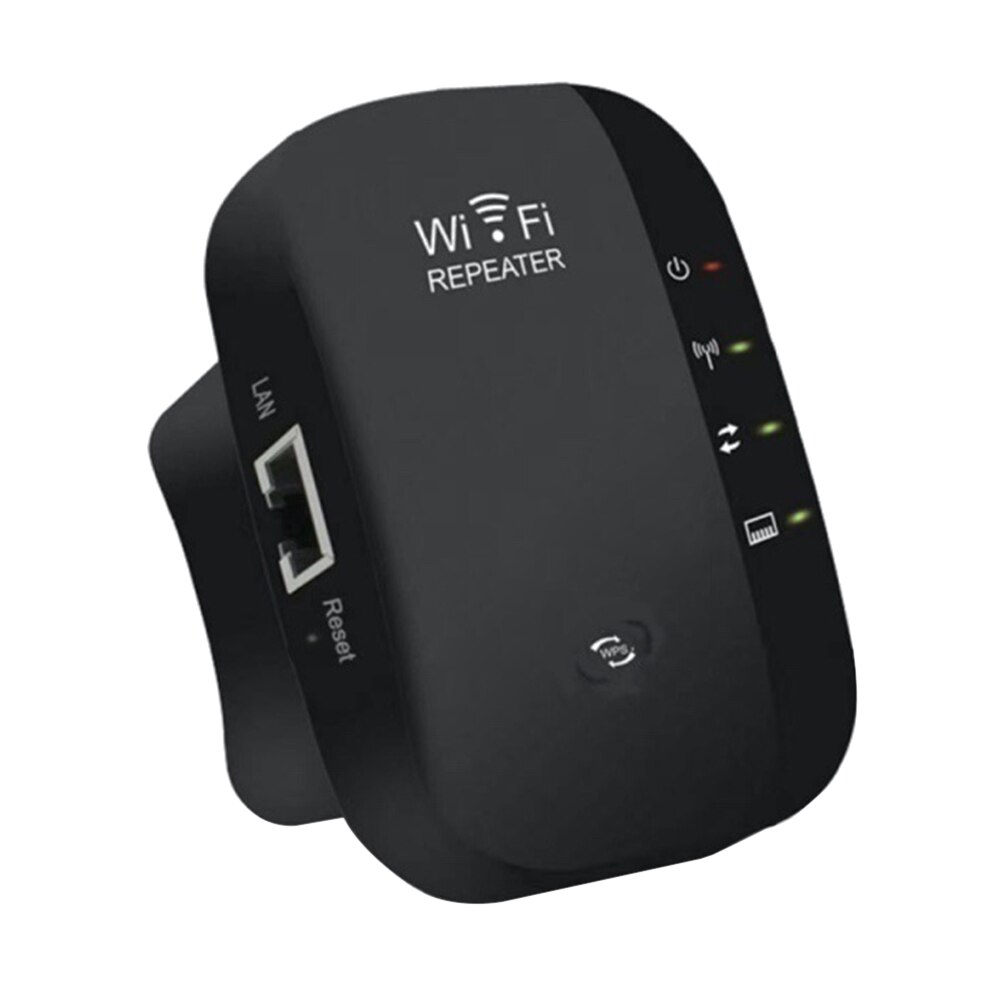 300Mbps Wireless Wifi Repeater EU/US Wifi Signal Amplifier Long Range Wifi Extender Repeate Network Booster Access Point Router: US plug / Black
