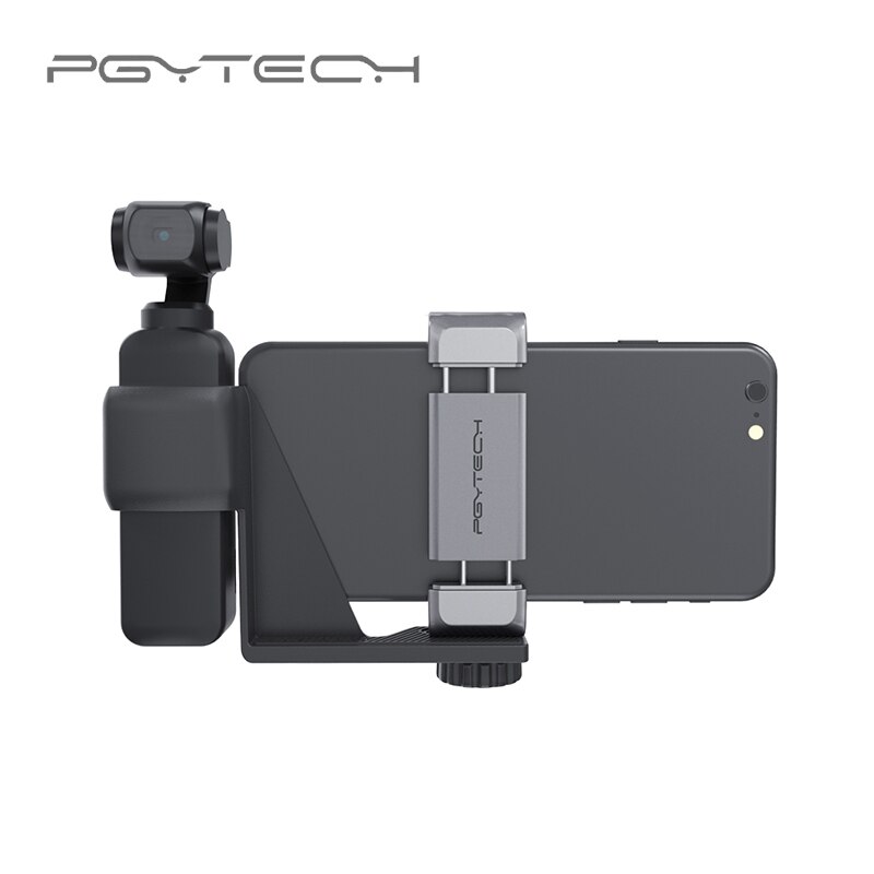 PGYTECH Phone Holder Bracket for DJI Osmo Pocket Expansion Accessories Set & Tripod Extension Rod for DJI Osmo Pocket