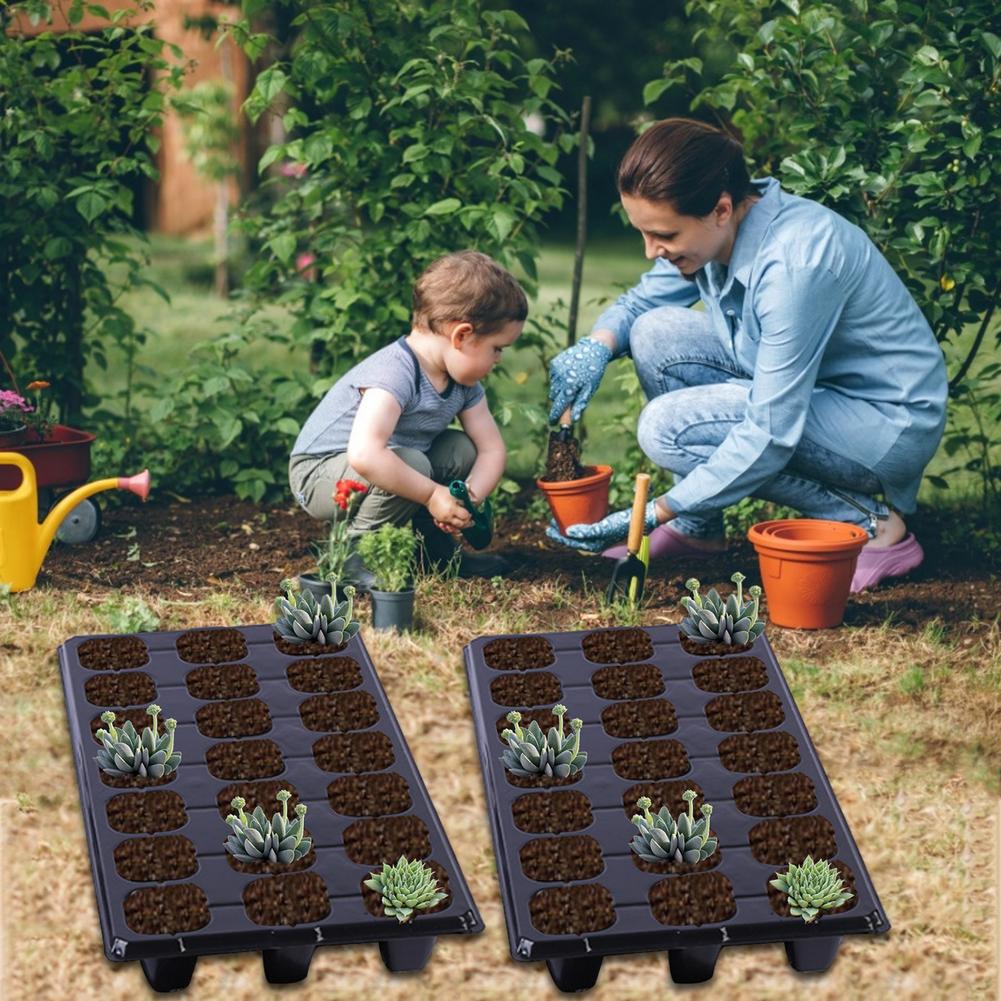 Plateau de plantation de légumes succulents, grille à 21 trous, prise de plantation de légumes succulents, Pots de culture de jardin, jardinières, décoration de jardin, arrosage