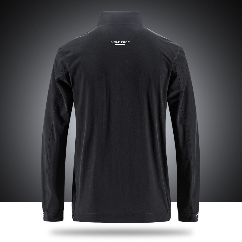 Marmot-Chaqueta de deporte delgado con logotipo de elefante para hombre, chaqueta suave y cómoda con cremallera para exteriores, estampado frontal informal, talla asiática