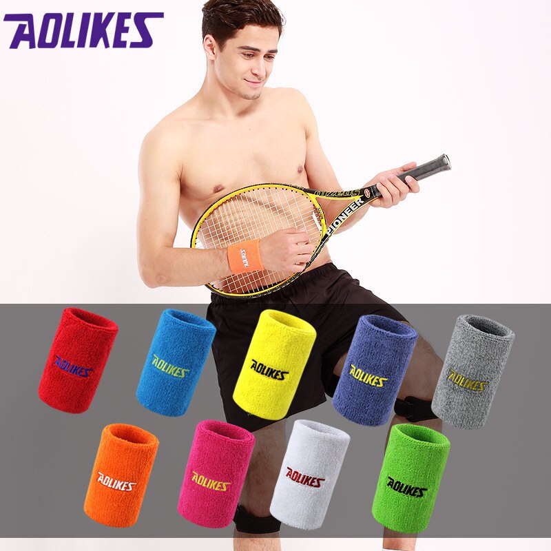 Men Women Sport Fitness Absorb Sweat Support Bracers Wrister Protector Exercise Running Power Soft Comfortable Cuff Wrist-band