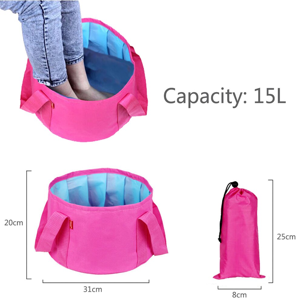 Voetenbad Detox Machine Voet Massage Aqua Cell Spa Ion Reinigen Ionische Detox Voet Detox Arrays Aqua Spa Relief Pijn voet Massager: Folding basin rose