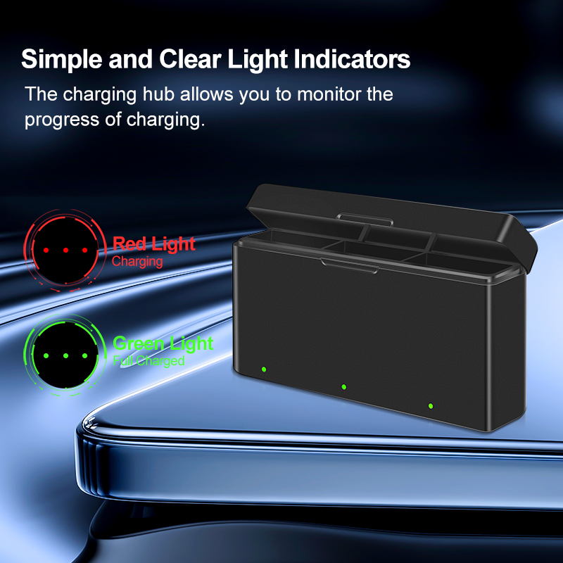 Battery for DJI Osmo Action 5 Pro Action Camera Batteries 3 Slots Fast Charger 2100mah Battery for Osmo 3 4 5 Pro Accessories