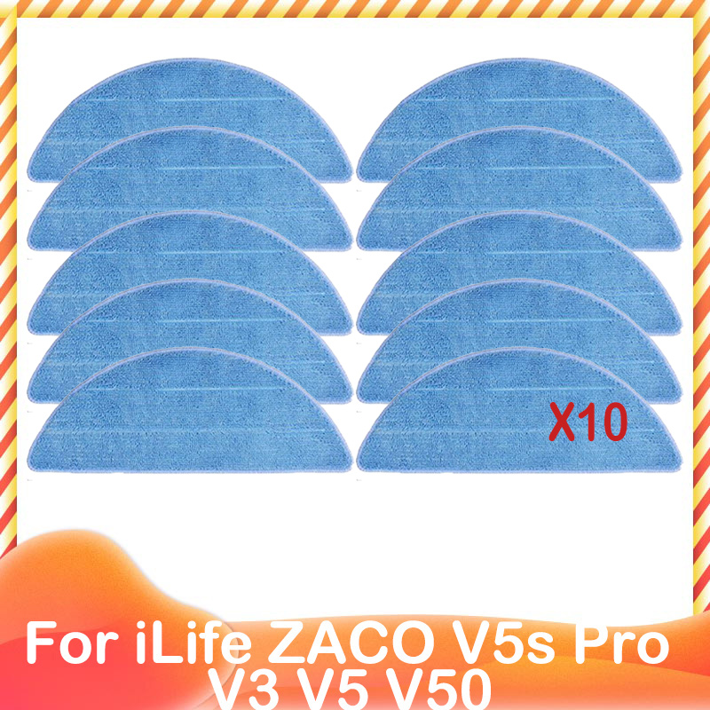 per iLife ZACO V5s pro V3 V5 V5s V3s V50 X5 Spazzola laterale di ricambio HEPA Prefiltro Mocio Panno robot Aspirapolvere: MULTI