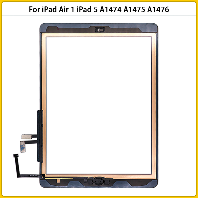 9.7“ For iPad Air 1 iPad 5 A1474 A1475 A1476 Touch Screen Panel Sensor Lcd Front Outer Glass TouchScreen With Button Replace