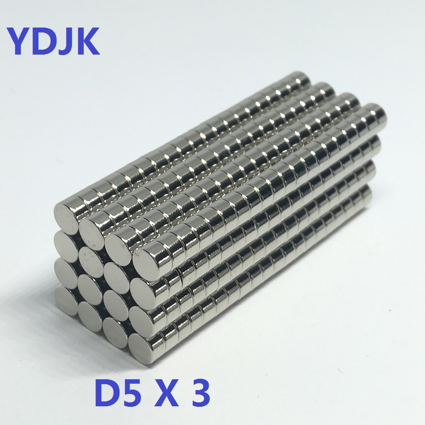 500 stuks/partij schijfmagneet 5*3 n35 ndfeb magneten 5 x 3 magneet 5 x 3