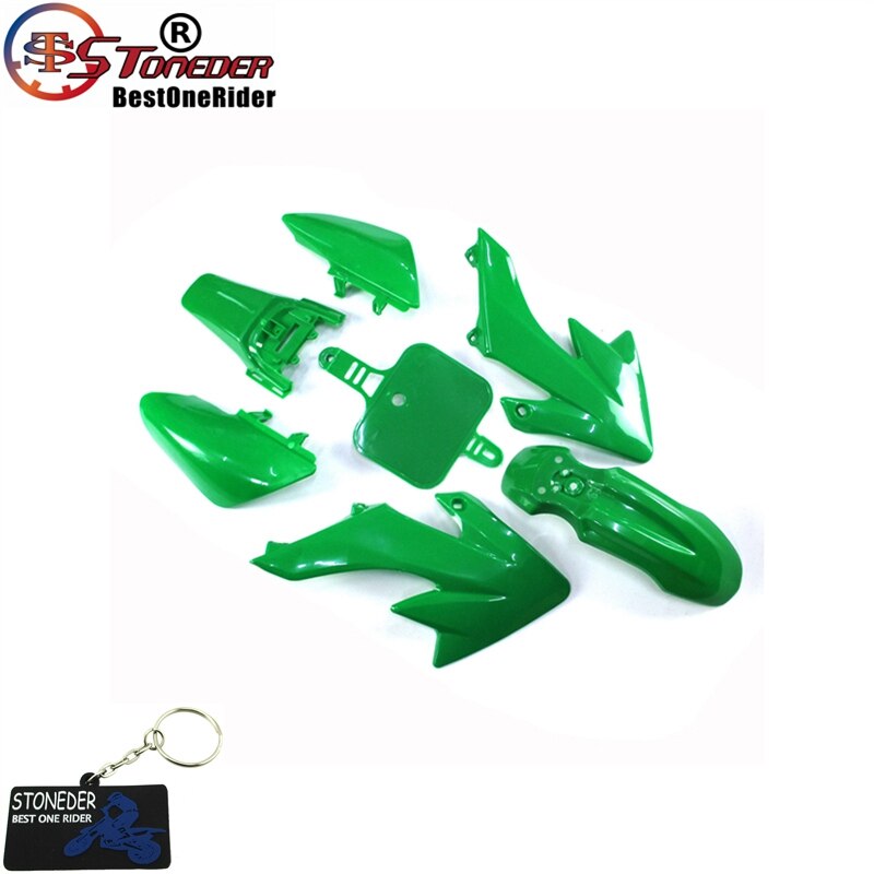 Stoneder Kuip Plastic Fender Kit Voor XR50 CRF50 Ssr Thumpstar Stomp Coolster Pitsterpro Braaap Sdg Gpx Dhz 50-160cc Pit Bike: Green