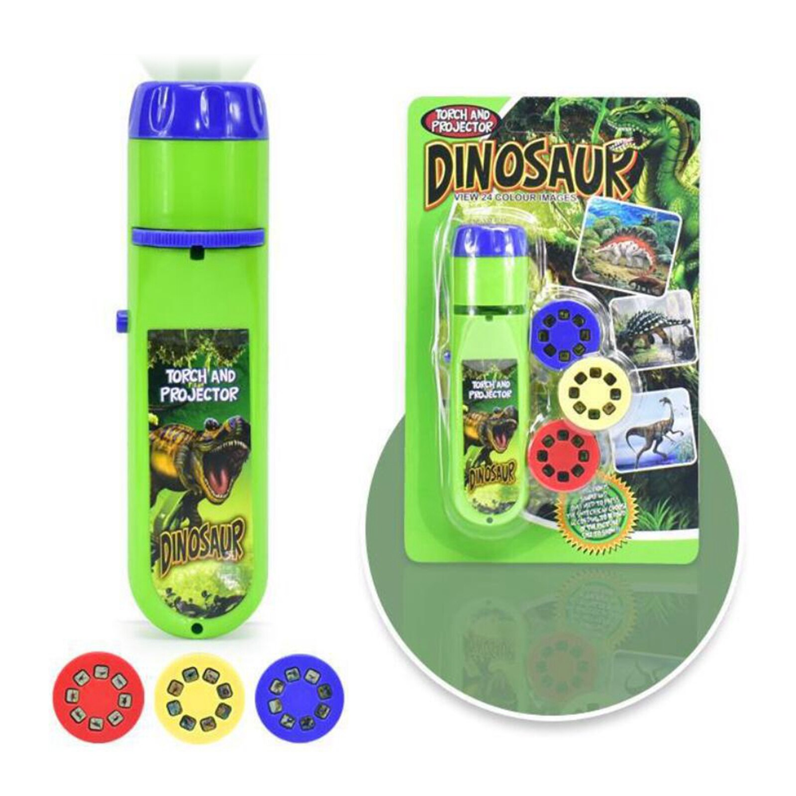 Torch Projector Lamp Ruimte Zaklamp Koplampen Educatief Torch Projector Lamp Zaklamp Projectie Spelen Speelgoed Voor Kinderen: Dinosaur