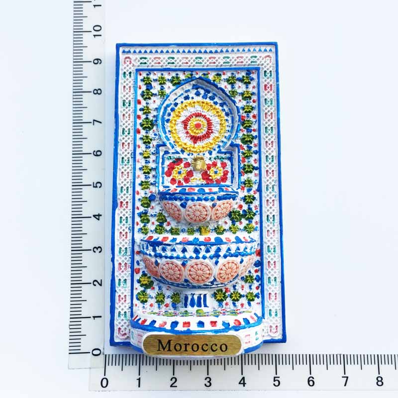 Imanes turísticos 3D para nevera, decoración de recuerdo, manualidades, manualidades, colección de , europa, marruecos: AMA21040004