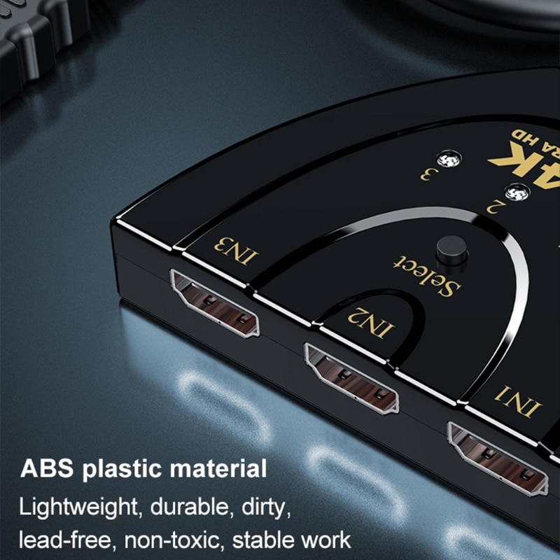 3x1HDMI-compatibleI Selector Switch Support 4K Ultra HDMI-compatible Switcher