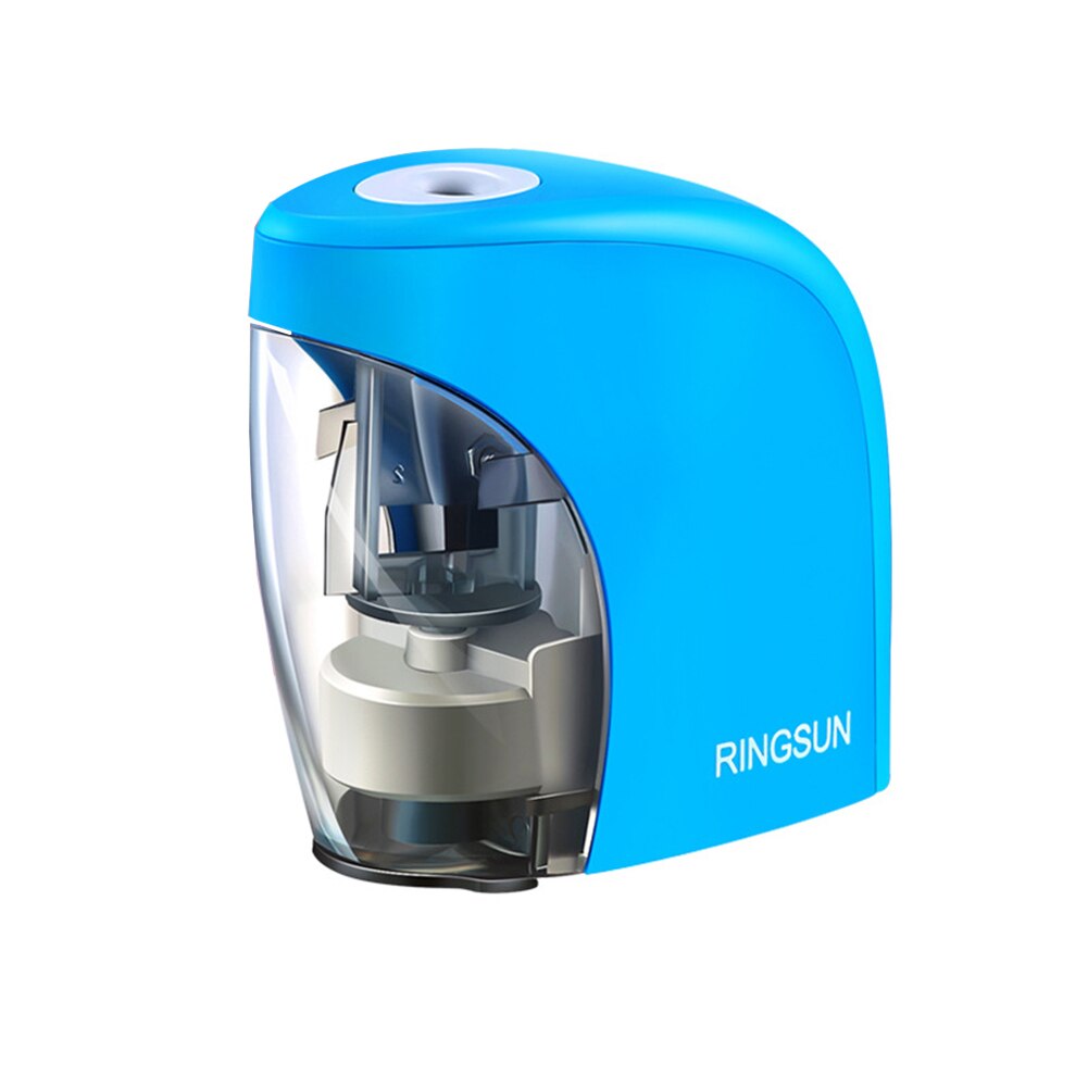Electric Pencil Sharpener Kids Safety Pencil Sharpener for 8mm Pencils for Classroom Home Office with USB: Blue