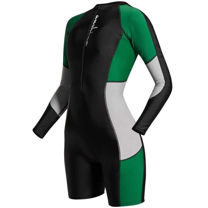 Costume da bagno Donna Surf Manica Lunga Costume Da Bagno Sport occhiali da Sole Che Copre Solido Polyethersulfone Protezioni Donne Surf