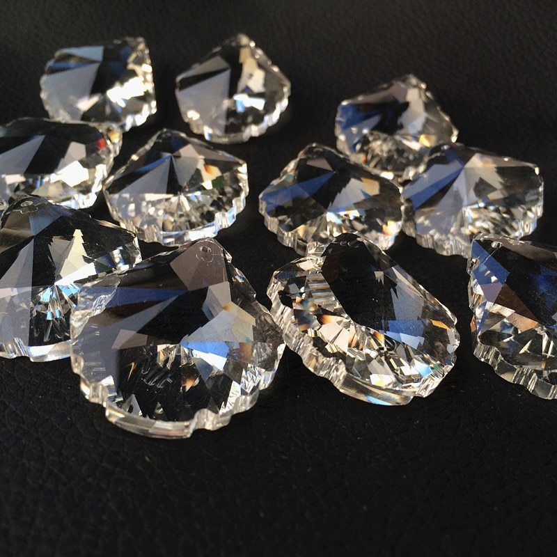 Prijs 30 Stks/partij 38 Mm Crystal Shell Hangers Voor Kroonluchter Prisma Kristal Trimmen Onderdelen Voor Lamp Decoratie