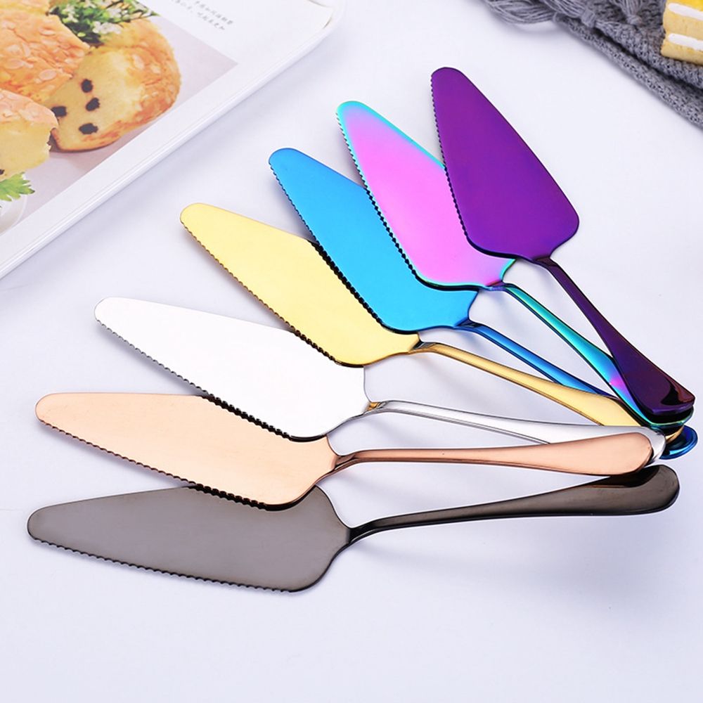 1Pc Stainless Steel Serrated Edge Cake Server Blade Cutter Pie Pizza Shovel Cake Spatula Cheese Shovel Cake Knife Baking Tool