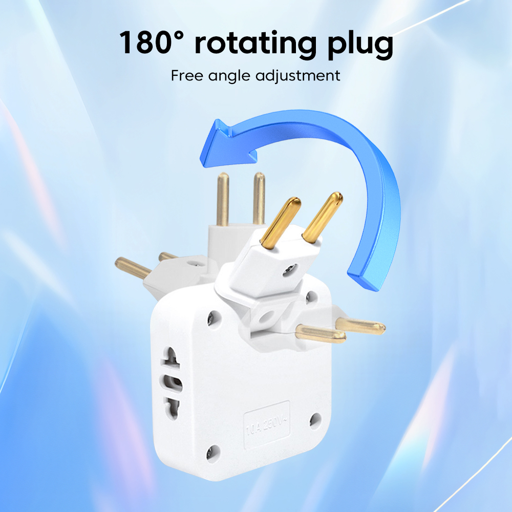 180 Grad drehbare Buchse 3-in-1 EU-Stecker Konverter Reise EU-Verlängerung stecker Multi-Stecker schlanke kabellose Steckdose Adapter buchsen