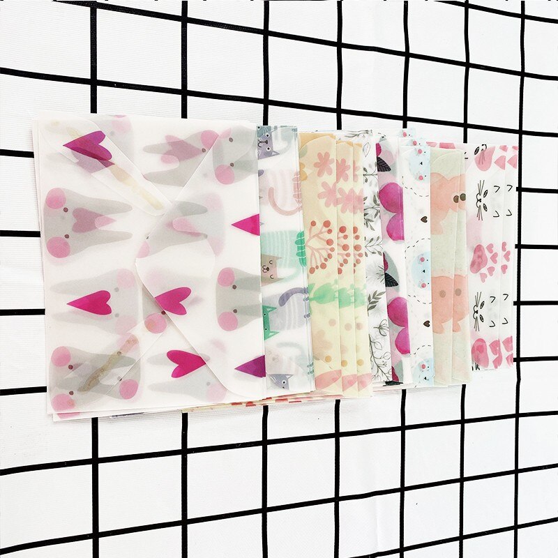 60PCS/pack Kawaii Mini Colorful Paper Envelope Cute Small Baby Craft Envelopes For Wedding Letter Invitations