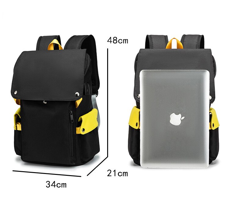 Solid Color Canvas Men's Backpack Travel Laptop Backpack for Boys Girls School Bookbag Students Teenage Men Women Lovers Bags